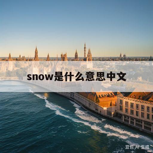 snow是什么意思中文(snow是什么意思中文翻译是什么意思中文)